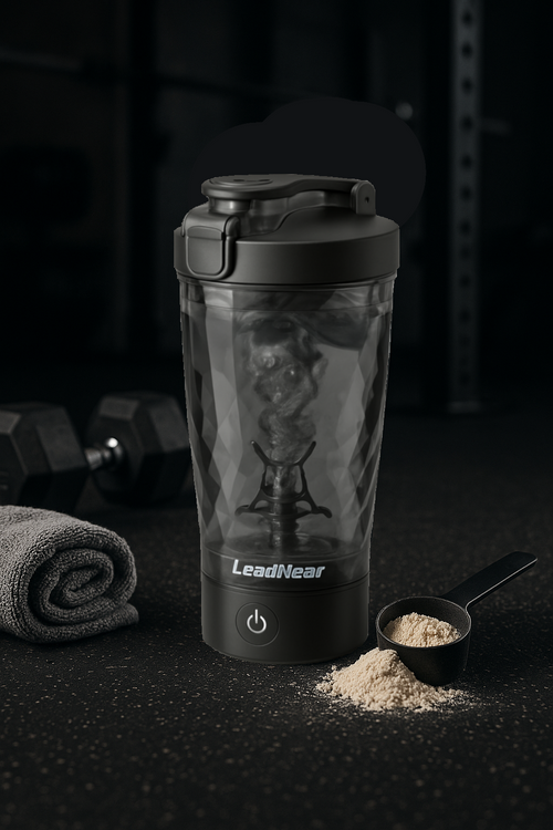 Prism Coal Black Electric Protein Shaker